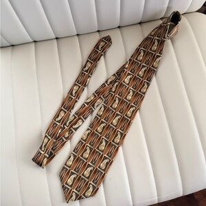 Geometric Men's Tie Italian Silk Collection Zianetti Dress Tie